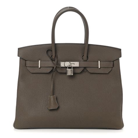 HERMES Togo Birkin 35 Eucalyptus 1112906